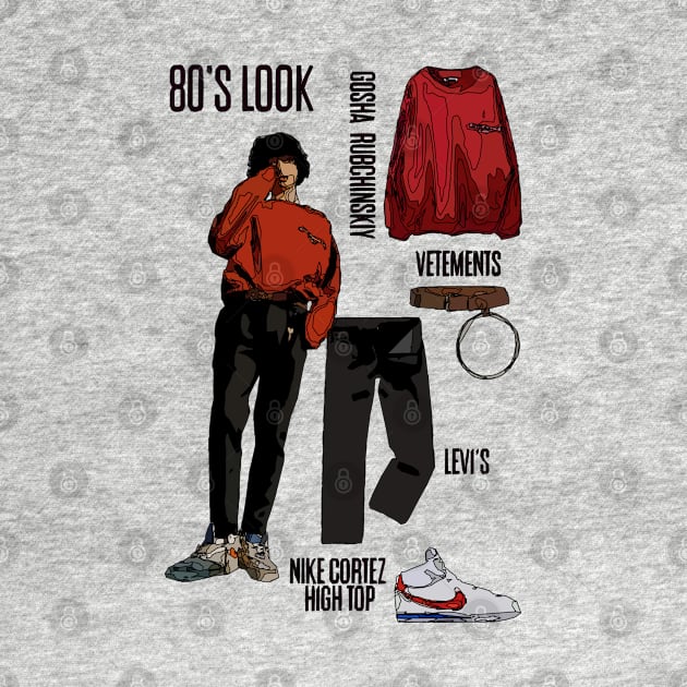 80’s Look by Playful Creatives